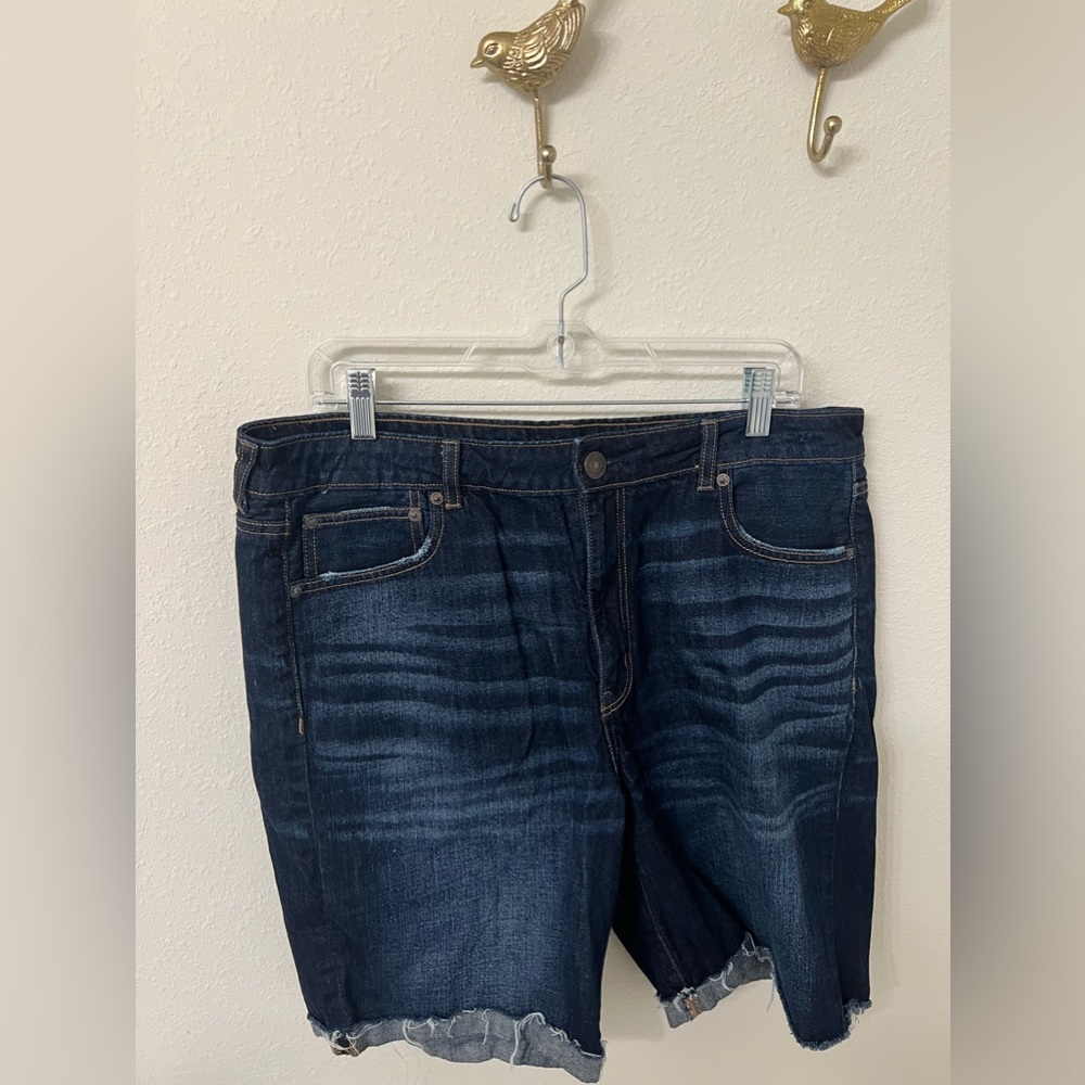 American Eagle Outfitters Dark Blue Denim Shorts